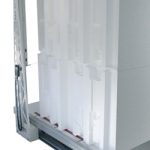 Hotwire Direct’s 8700 CNC cuts the form liner (4 blocks at a time) in about 38 minutes using 2 wires.