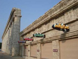 Mt Olympus Waterpark Parthenon Sign