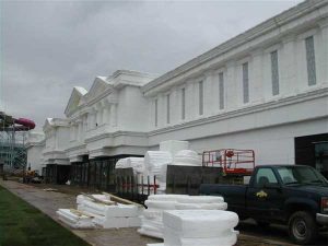 Mt Olympus Waterpark Store Fronts Unfinished